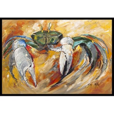 Carolines Treasures Carolines Treasures JMK1108MAT Blue Crab Indoor & Outdoor Mat; 18 x 27 in. JMK1108MAT